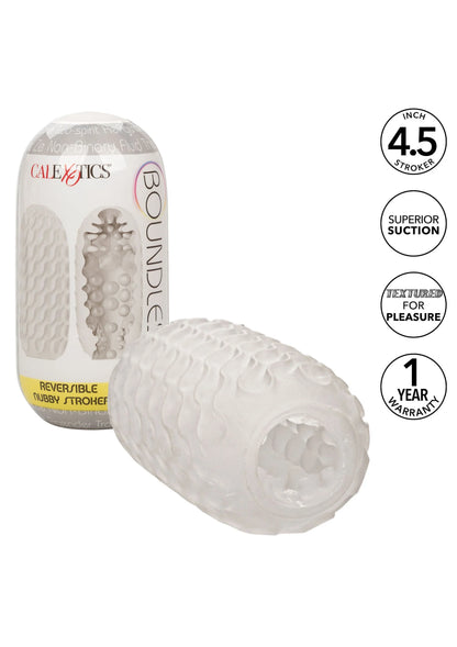 Bestel: Boundless Reversible Nubby Stroker by CalExotics - bij Happytoys: de erotische sex webshop | liever Happy dan Easy ⭐⭐⭐⭐⭐