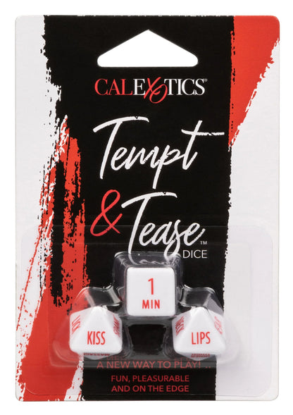 Bestel: Tempt & Tease Dice (EN) by CalExotics - bij Happytoys: de erotische sex webshop | liever Happy dan Easy ⭐⭐⭐⭐⭐