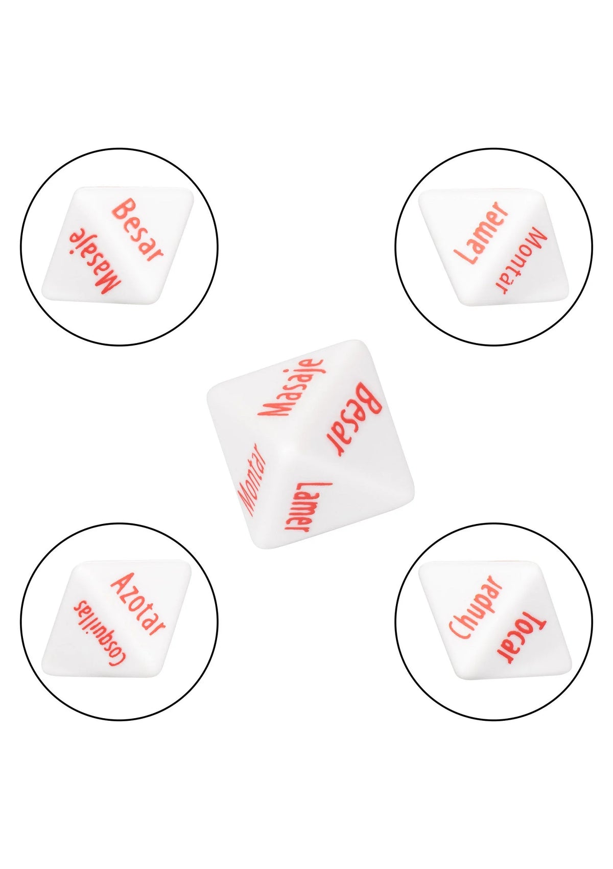 Bestel: Tempt & Tease Dados dice (ESP) by CalExotics - bij Happytoys: de erotische sex webshop | liever Happy dan Easy ⭐⭐⭐⭐⭐