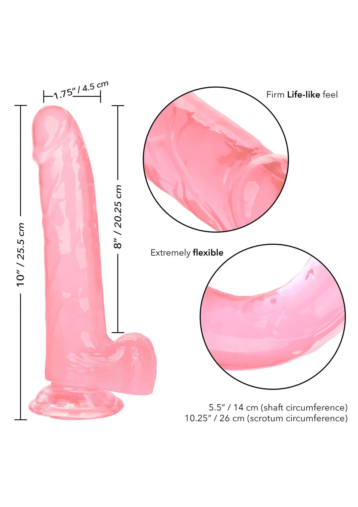 Bestel: Queen Size Dong 8 inch - bij Happytoys: de erotische sex webshop | liever Happy dan Easy ⭐⭐⭐⭐⭐
