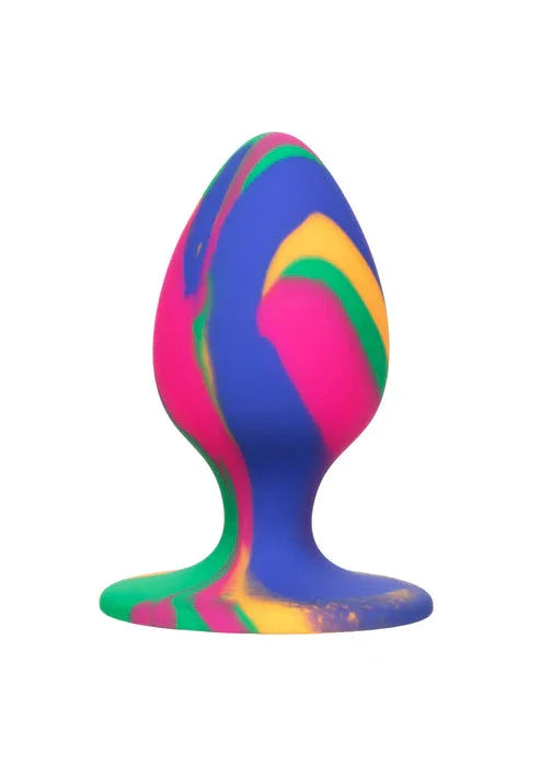 Cheeky Medium Tie-Dye Plug by CalExotics - Happytoys Sexshop: Toys for Feeling Happy & Easy 😊 - Discreet geleverd