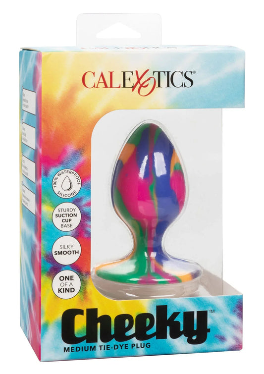 Cheeky Medium Tie-Dye Plug by CalExotics - Happytoys Sexshop: Toys for Feeling Happy & Easy 😊 - Discreet geleverd