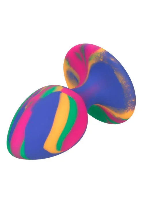 Cheeky Medium Tie-Dye Plug by CalExotics - Happytoys Sexshop: Toys for Feeling Happy & Easy 😊 - Discreet geleverd