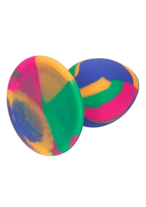 Cheeky Medium Tie-Dye Plug by CalExotics - Happytoys Sexshop: Toys for Feeling Happy & Easy 😊 - Discreet geleverd