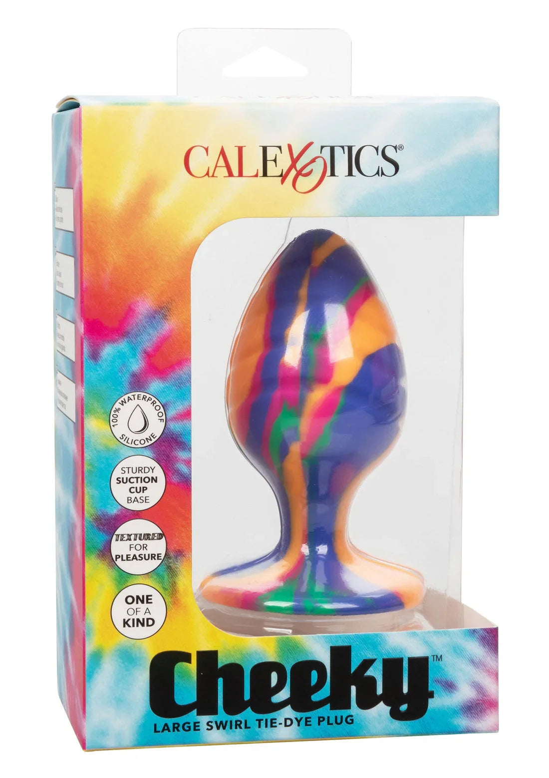 Cheeky Large Swirl Plug by CalExotics - Happytoys Sexshop: Toys for Feeling Happy & Easy 😊 - Discreet geleverd