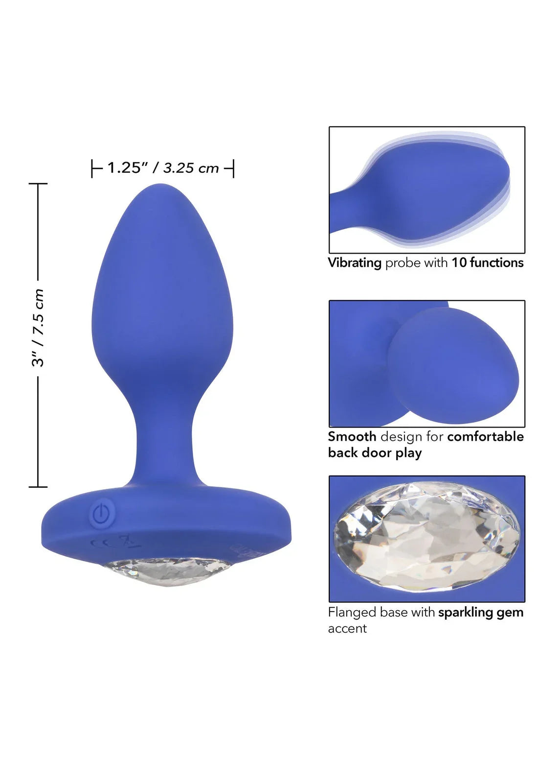 Vibrating Probe Medium by CalExotics - Happytoys Sexshop: Toys for Feeling Happy & Easy 😊 - Discreet geleverd