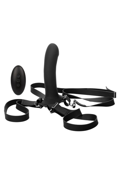 Bestel: Her Royal Harness Me2 Remote Rumbler Pegging Strap - On CalExotics - bij Happytoys: de erotische sex webshop | liever Happy dan Easy ⭐⭐⭐⭐⭐ - Default Title - 14691 - BLACK