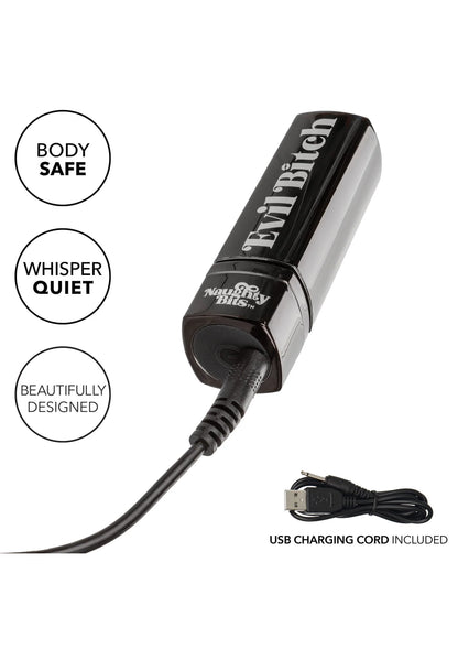 Beste vandaag nog: Naughty Bits Evil Bitch Lipstick Vibrator by CalExotics - bij Happytoys