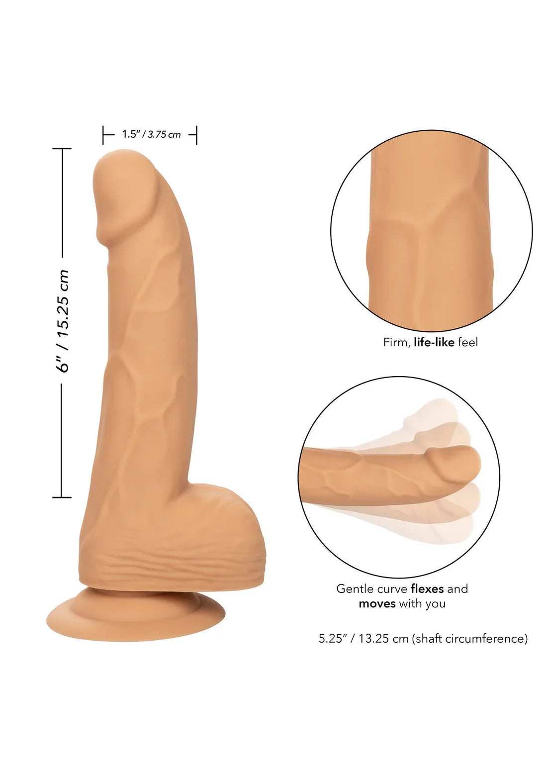 Silicone Studs 6 inch by CalExotics - Happytoys Sexshop: Toys for Feeling Happy & Easy 😊 - Discreet geleverd
