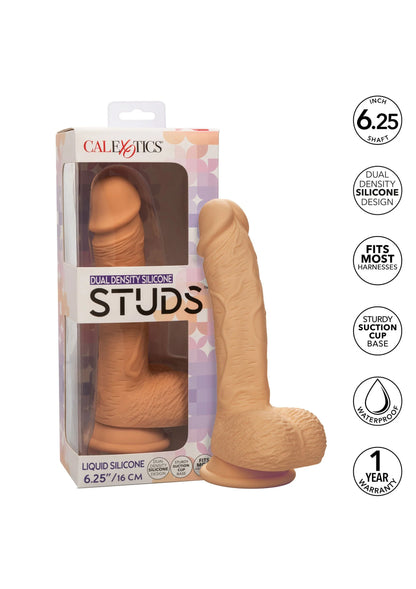 Bestel: Dual Density Silicone Stud Brown 6.25 inch by CalExotics - bij Happytoys: de erotische sex webshop | liever Happy dan Easy ⭐⭐⭐⭐⭐