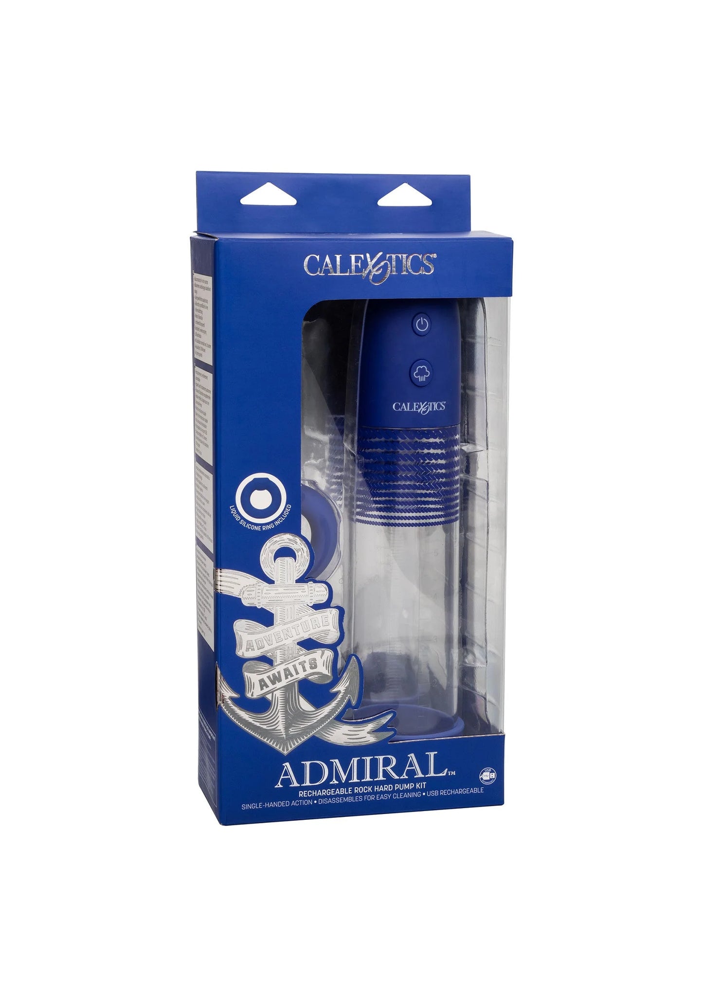 Beste vandaag nog: Admiral Rechargeable Rock Hard Pump Kit by CalExotics - bij Happytoys