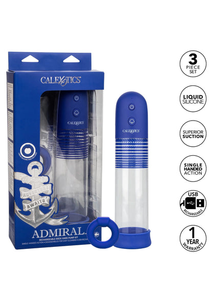 Beste vandaag nog: Admiral Rechargeable Rock Hard Pump Kit by CalExotics - bij Happytoys