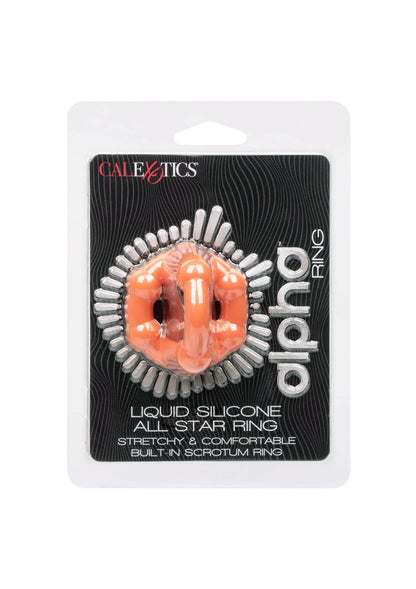 Bestel: Alpha Liquid Silicone All Star Ring by CalExotics - bij Happytoys: de erotische sex webshop | liever Happy dan Easy ⭐⭐⭐⭐⭐