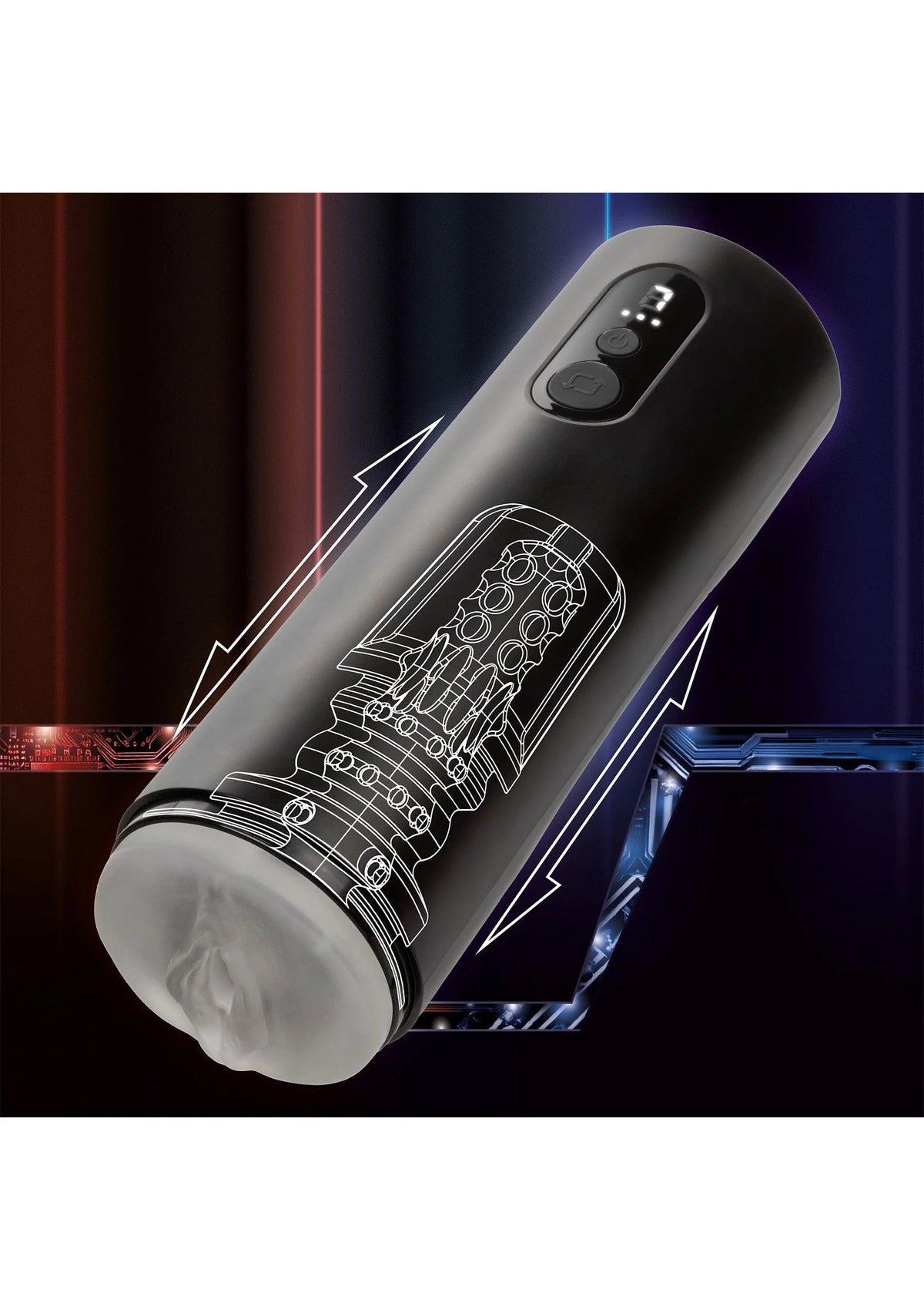 Beste vandaag nog: Bionic Thrusting Masturbator by CalExotics - bij Happytoys Sexshop: Toys for Feeling Happy & Easy 😊