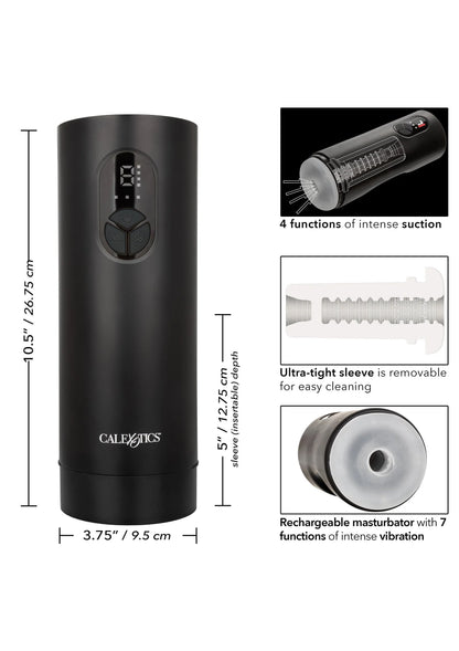 Beste vandaag nog: Bionic Sucking and Vibrating Masturbator by CalExotics - bij Happytoys Sexshop: Toys for Feeling Happy & Easy 😊