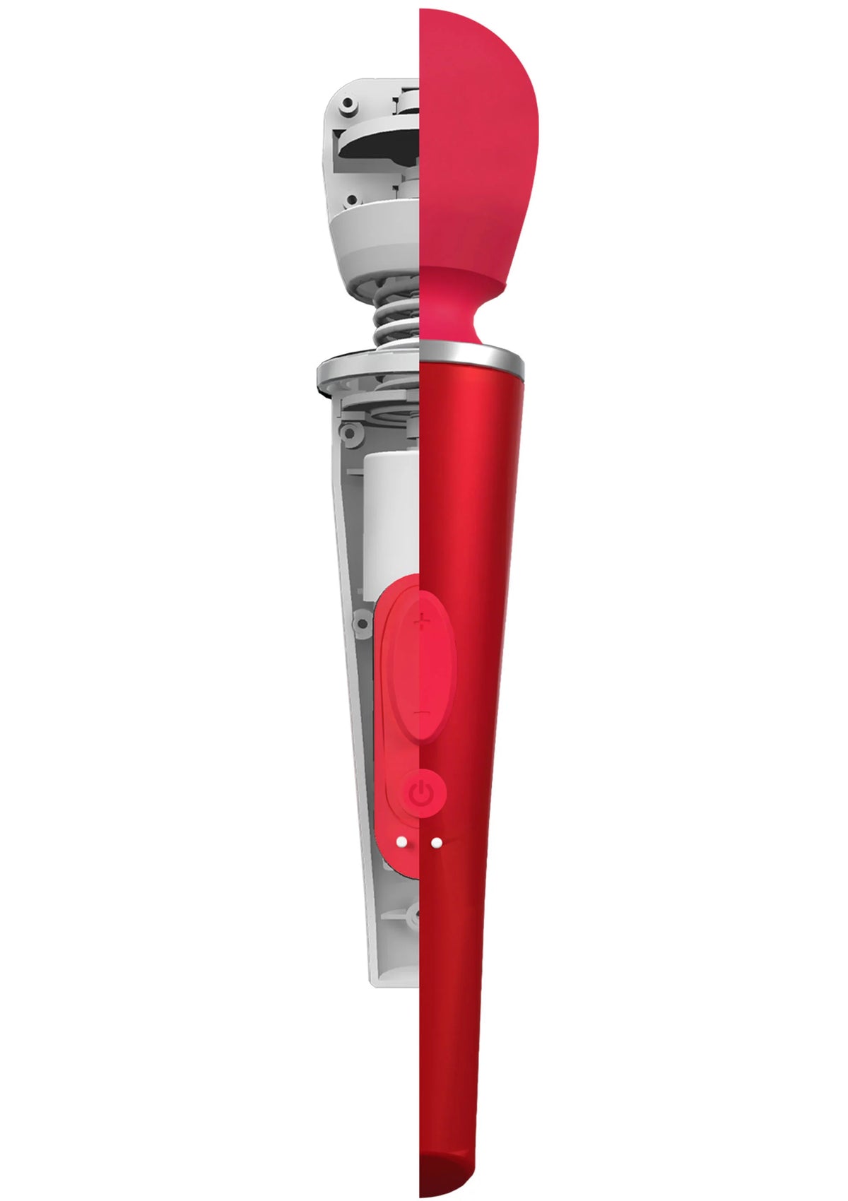 Bestel: Compact Wand Massager Red by Caresse - bij Happytoys: de erotische sex webshop | liever Happy dan Easy ⭐⭐⭐⭐⭐