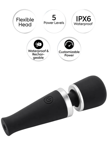 Bestel: Travel Wand Massager by Caresse - bij Happytoys: de erotische sex webshop | liever Happy dan Easy ⭐⭐⭐⭐⭐