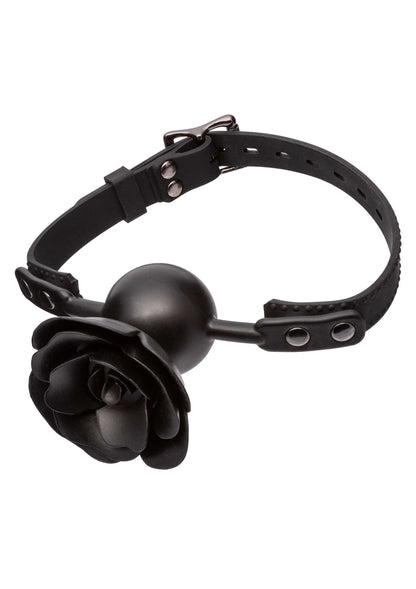 Bestel: Forbidden Removable Rose Gag by CalExotics - bij Happytoys.nl, happytoys.be, Happytoys.ae: erotische sex webshop | liever Happy dan Easy ⭐⭐⭐⭐⭐ - Default Title - 16537 - BLACK