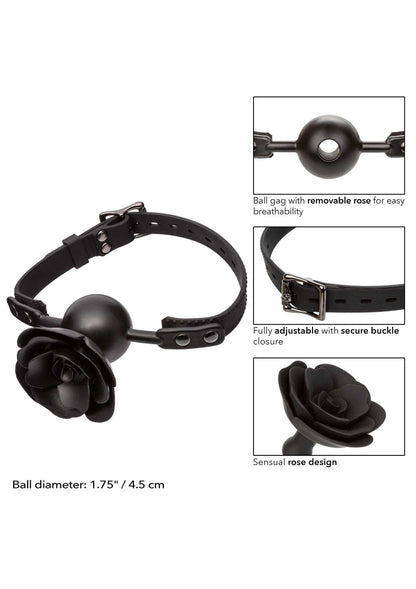 Bestel: Forbidden Removable Rose Gag by CalExotics - bij Happytoys.nl, happytoys.be, Happytoys.ae: erotische sex webshop | liever Happy dan Easy ⭐⭐⭐⭐⭐