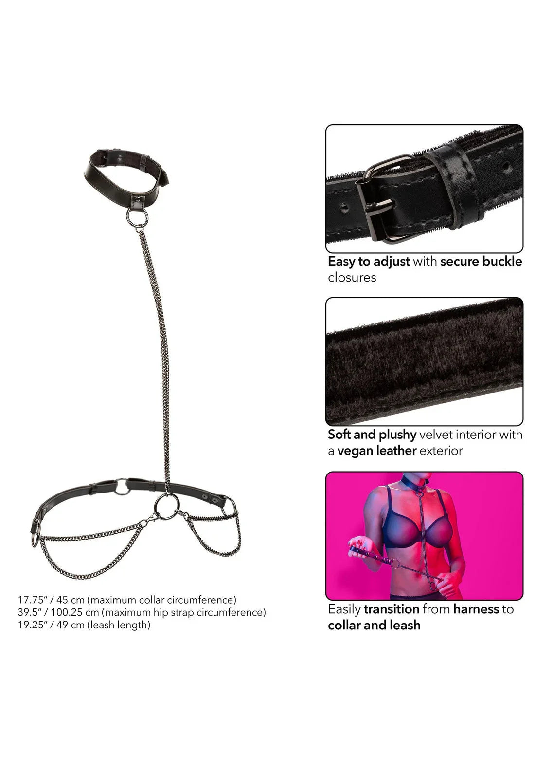 Chain Halter & Collar by CalExotics