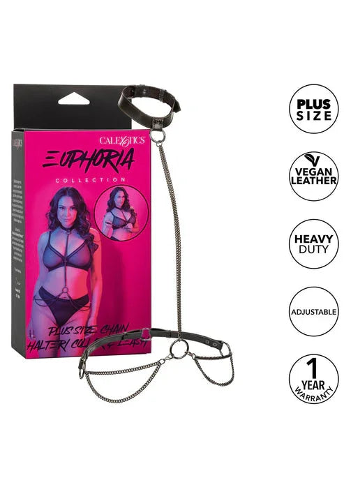 Chain Halter & Collar Plus by CalExotics