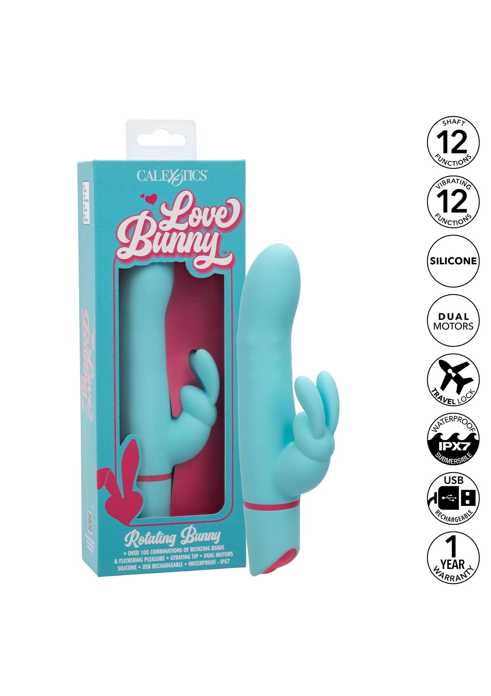 Beste vandaag nog: Love Bunny Rotating Bunny by CalExotics - bij Happytoys Sexshop: Toys for Feeling Happy & Easy 😊