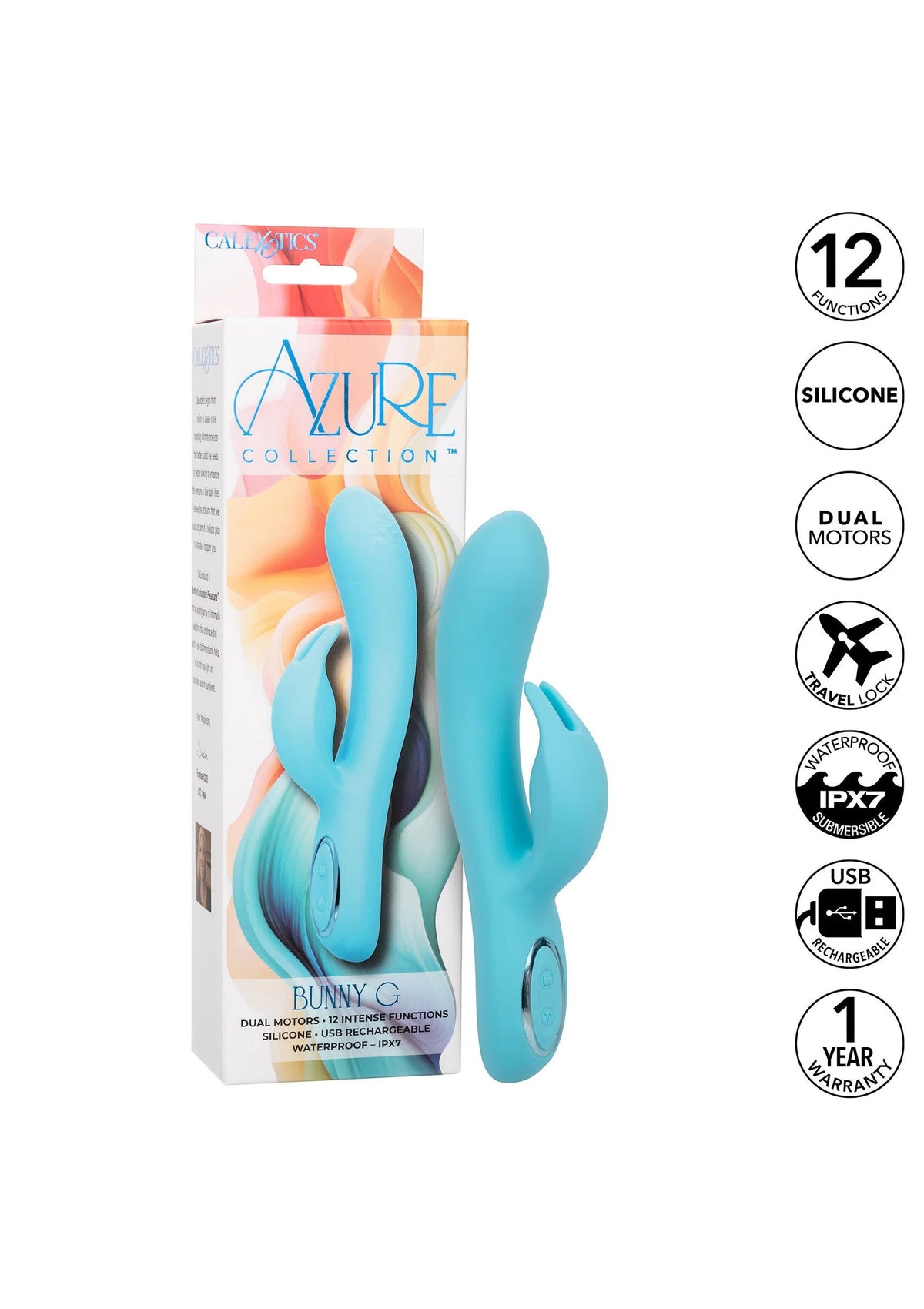 Bestel: Azure Bunny G by CalExotics - bij Happytoys: de erotische sex webshop | liever Happy dan Easy ⭐⭐⭐⭐⭐
