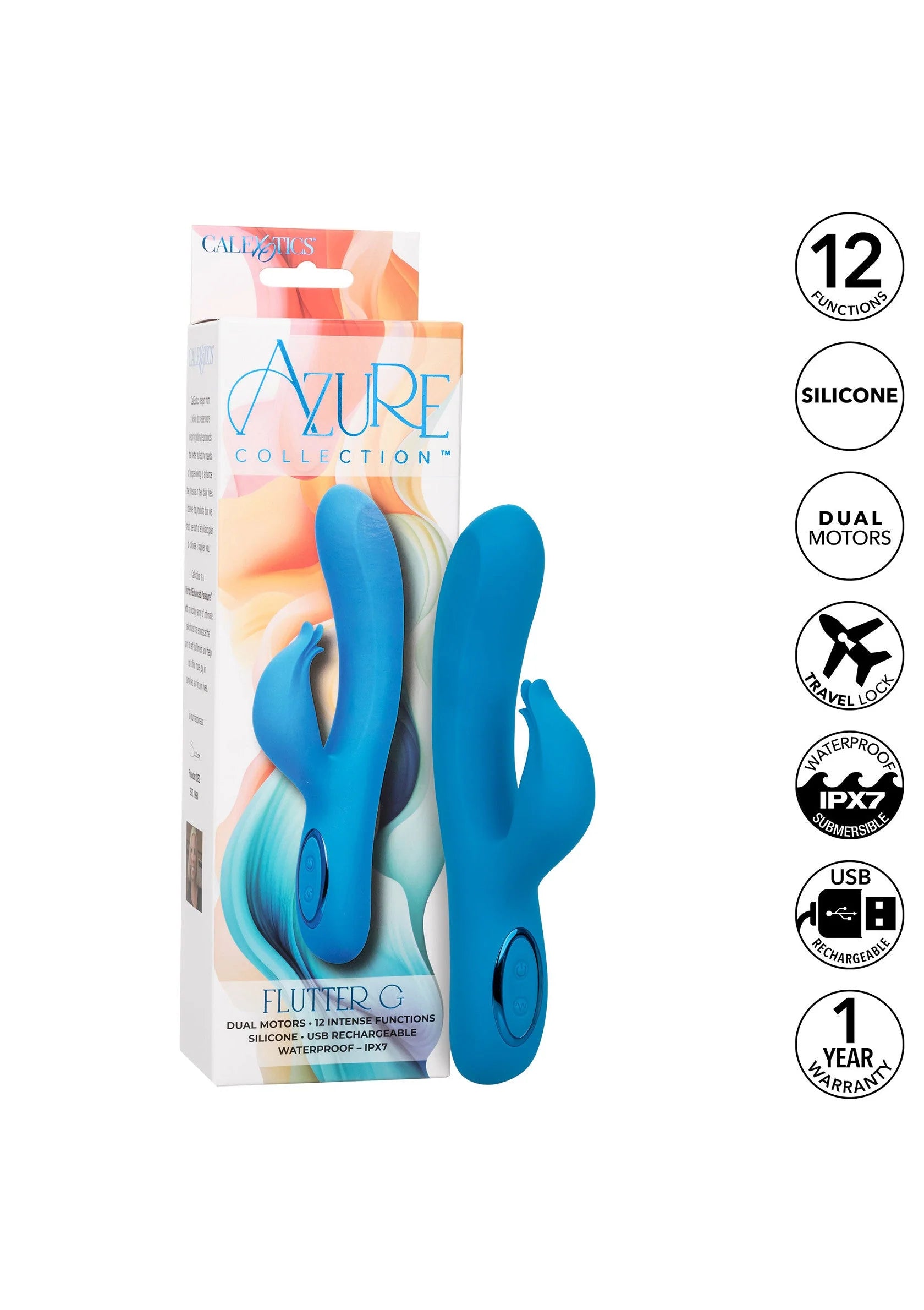 Bestel: Azure Flutter G by CalExotics - bij Happytoys: de erotische sex webshop | liever Happy dan Easy ⭐⭐⭐⭐⭐