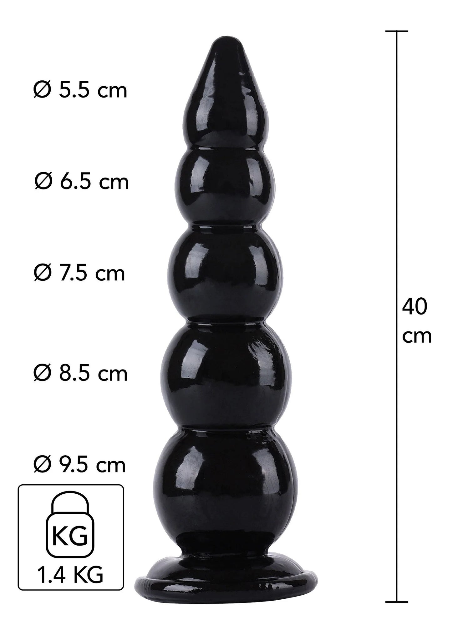 Beste vandaag nog: Buttplug Balls 40 cm by Hidden Desire - bij Happytoys Sexshop: Toys for Feeling Happy & Easy 😊