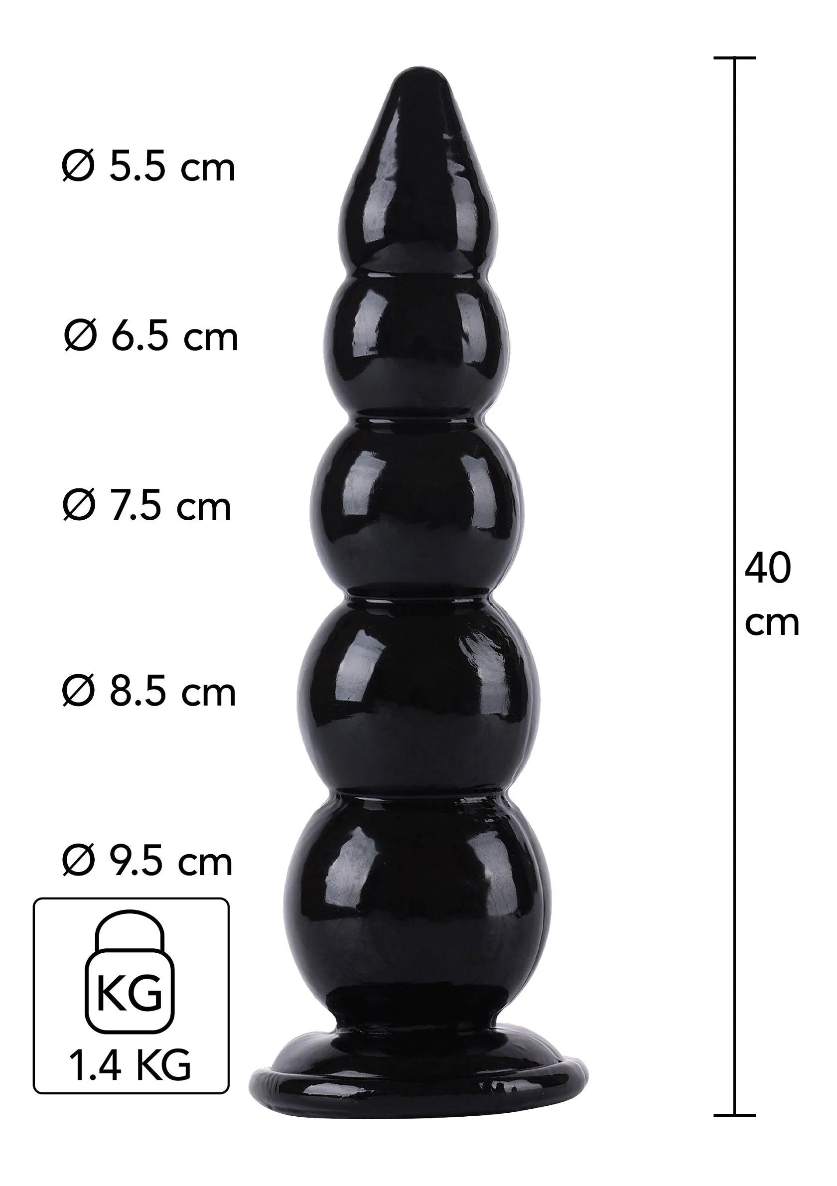 Beste vandaag nog: Buttplug Balls 40 cm by Hidden Desire - bij Happytoys Sexshop: Toys for Feeling Happy & Easy 😊