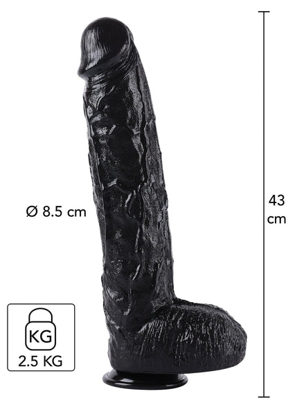Bestel: Dong 43 cm by Hidden Desire - bij Happytoys: de erotische sex webshop | liever Happy dan Easy ⭐⭐⭐⭐⭐ - Default Title - 16893 - BLACK