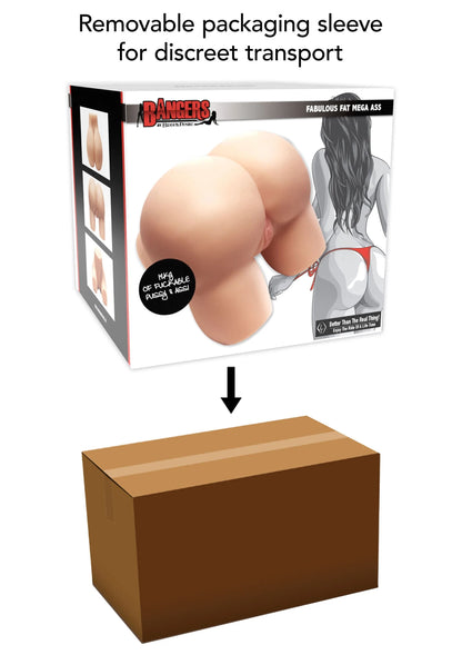 Beste vandaag nog: Bangers Fabulous Fat Mega Ass 19kg by Hidden Desire - bij Happytoys