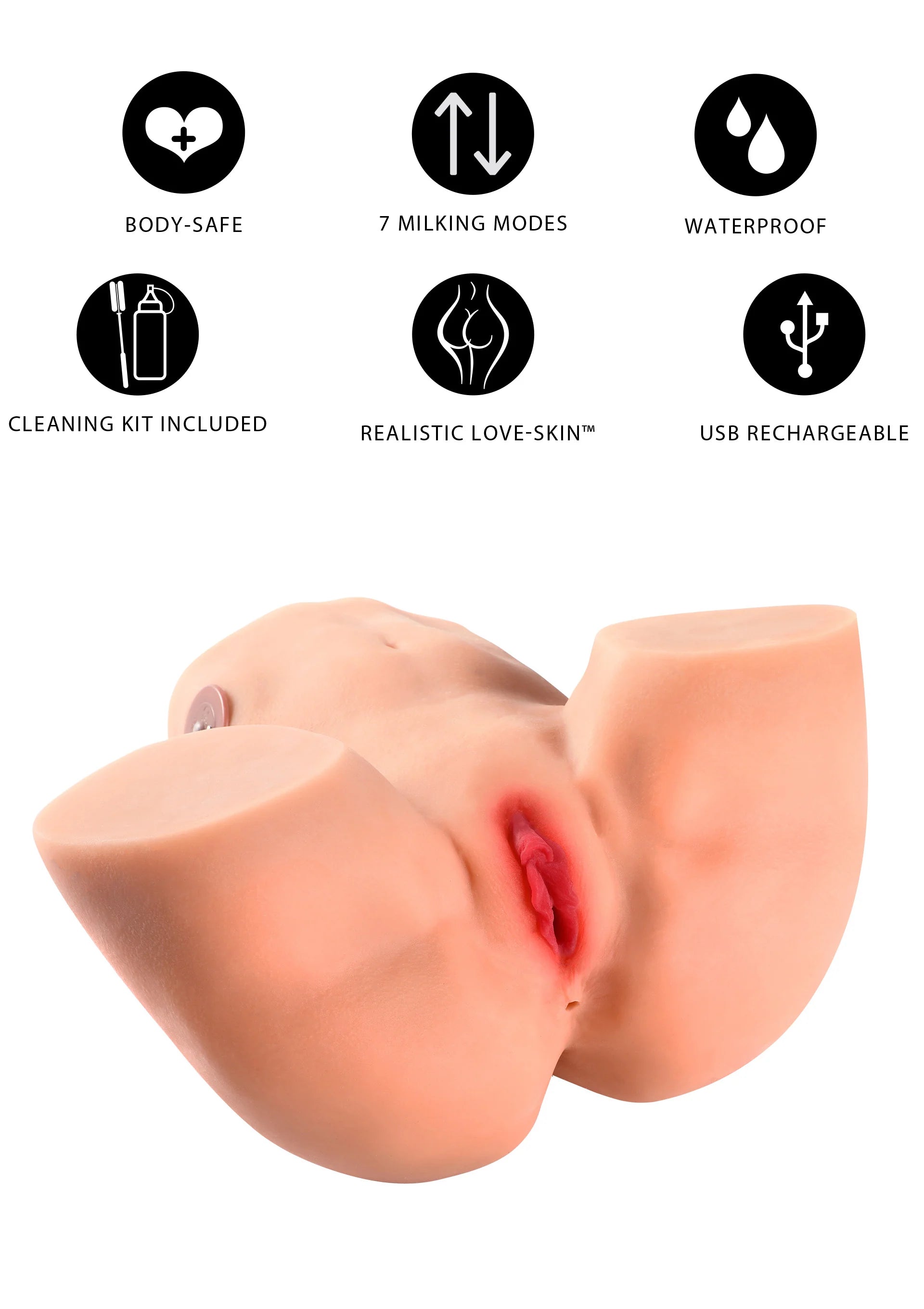 Beste vandaag nog: Tight Milking Pussy 6kg by Hidden Desire - bij Happytoys Sexshop: Toys for Feeling Happy & Easy 😊