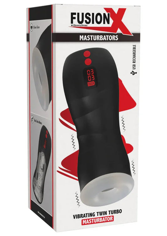 Vibrating Twin Turbo Masturbator by Hidden Desire