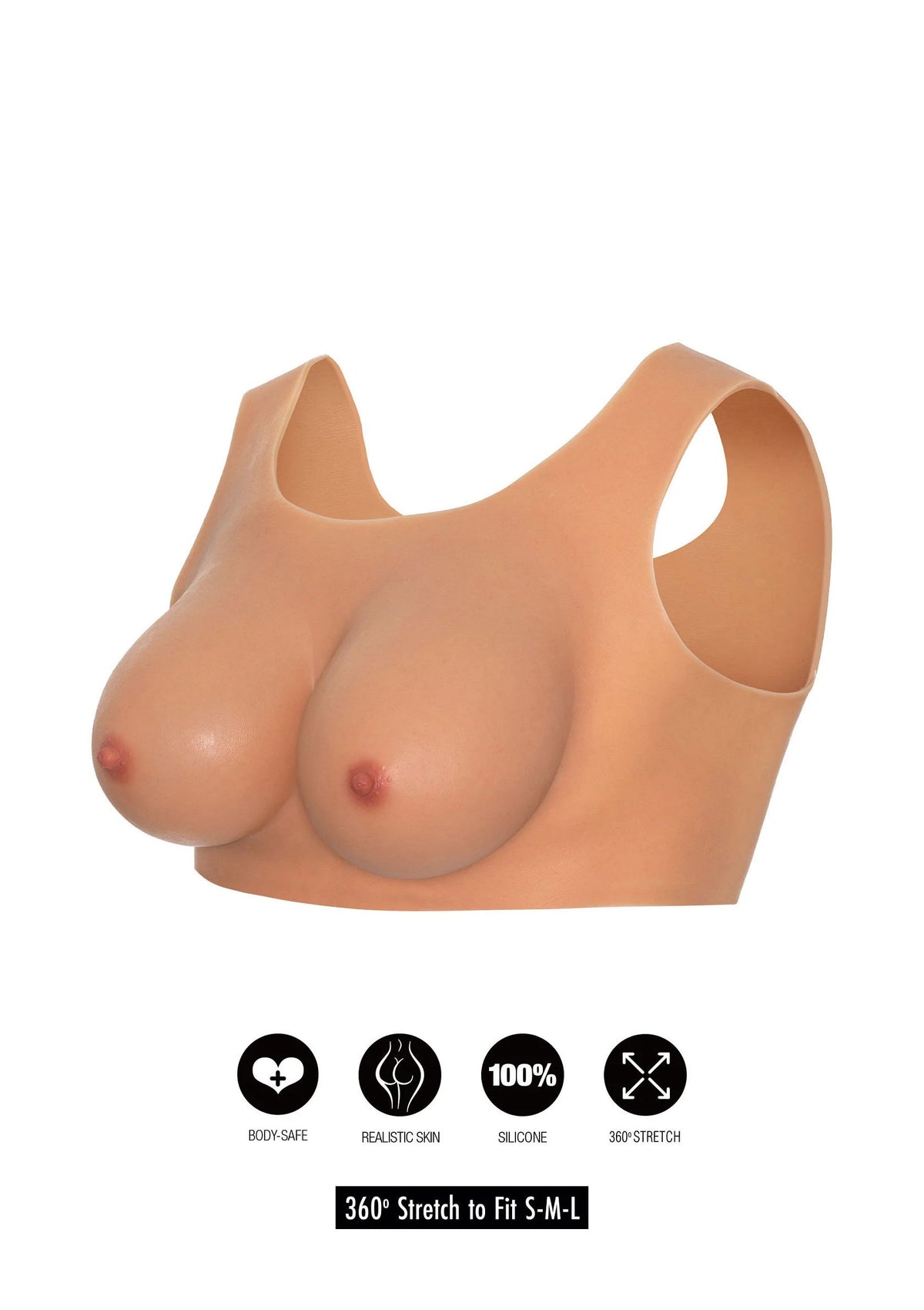 Beste vandaag nog: Wearable Breasts Top E Cup by Hidden Desire - bij Happytoys Sexshop: Toys for Feeling Happy & Easy 😊