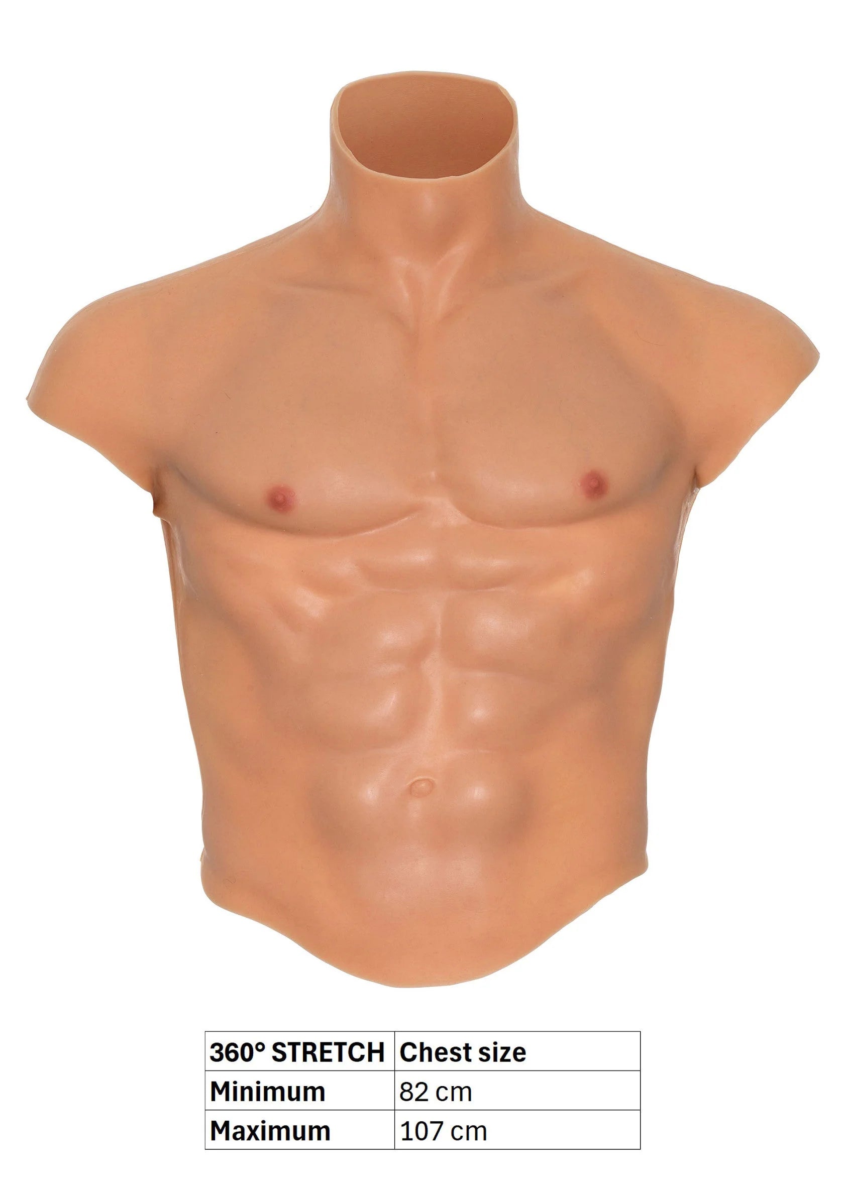 Beste vandaag nog: Silicone Torso Pecs and Abs by Hidden Desire - bij Happytoys Sexshop: Toys for Feeling Happy & Easy 😊