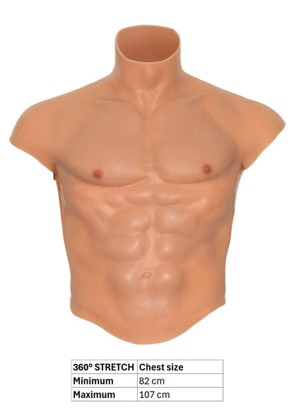 Beste vandaag nog: Silicone Torso Pecs and Abs by Hidden Desire - bij Happytoys Sexshop: Toys for Feeling Happy & Easy 😊