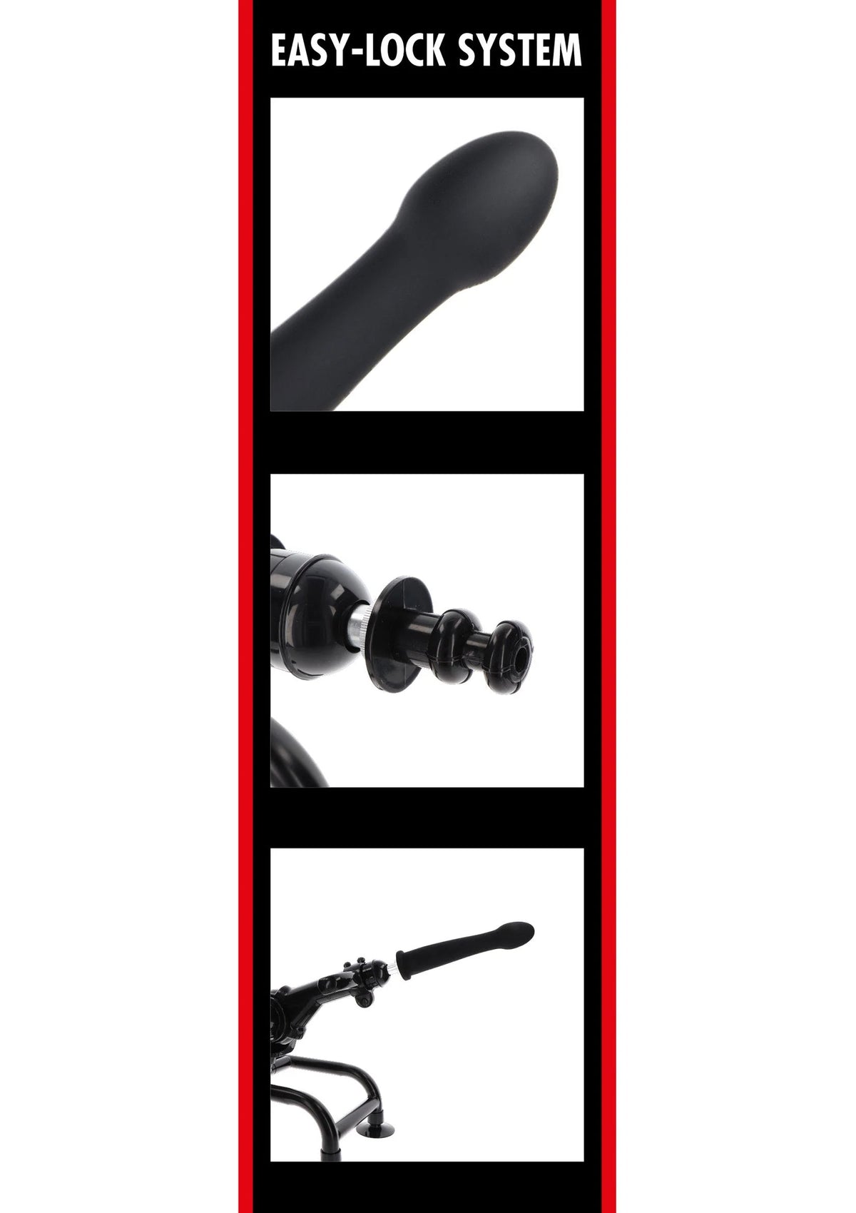 Bestel: Bangers Fuck Machines Smooth Dong Easy - Lock 19 cm by Hidden Desire - bij Happytoys.nl, happytoys.be, Happytoys.ae: erotische sex webshop | liever Happy dan Easy ⭐⭐⭐⭐⭐