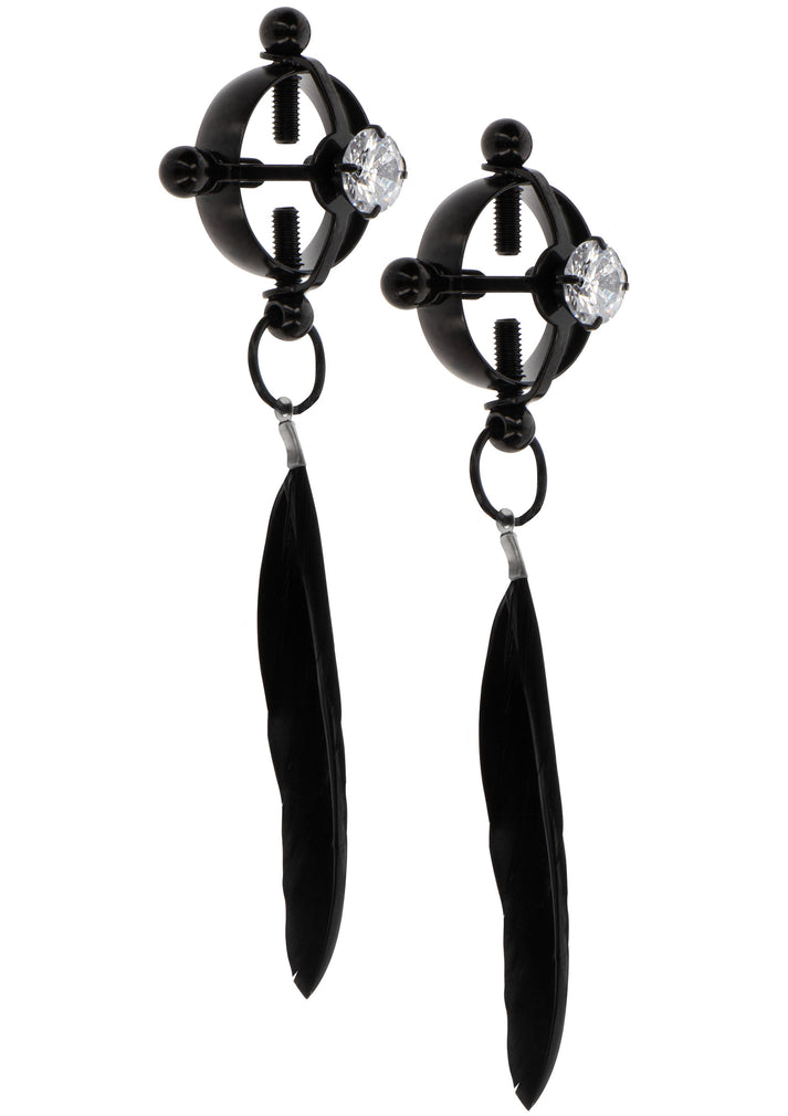 Velvet Feather Clamps by Taboom Nipple Play