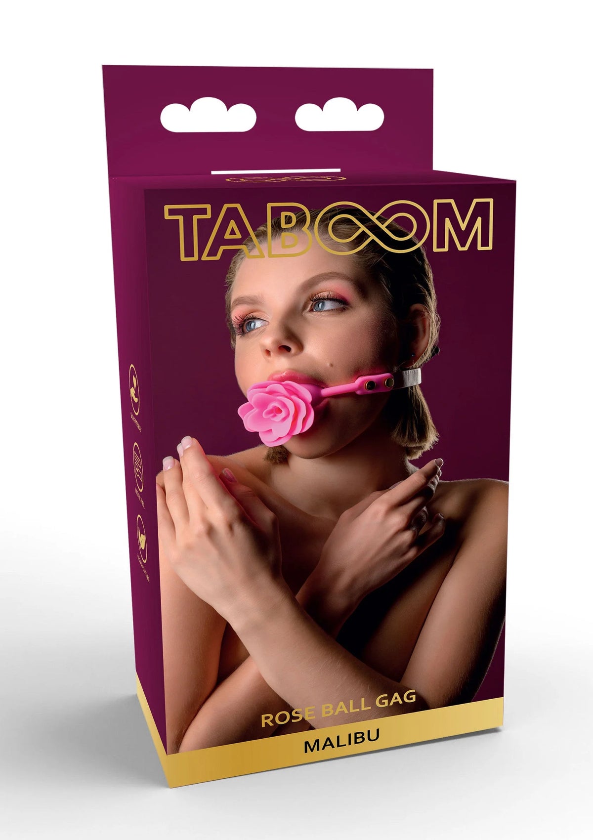 Bestel: Malibu Rose Ball Gag by Taboom - bij Happytoys.nl, happytoys.be, Happytoys.ae: erotische sex webshop | liever Happy dan Easy ⭐⭐⭐⭐⭐