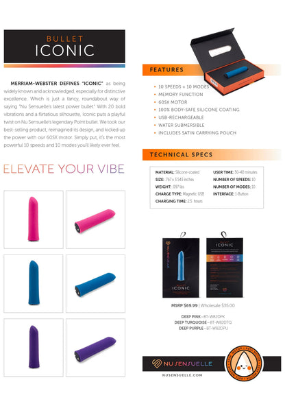 Beste vandaag nog: Iconic Bullet by NuSensuelle - bij Happytoys Sexshop: online sex shop for Feeling Happy & Easy 😊