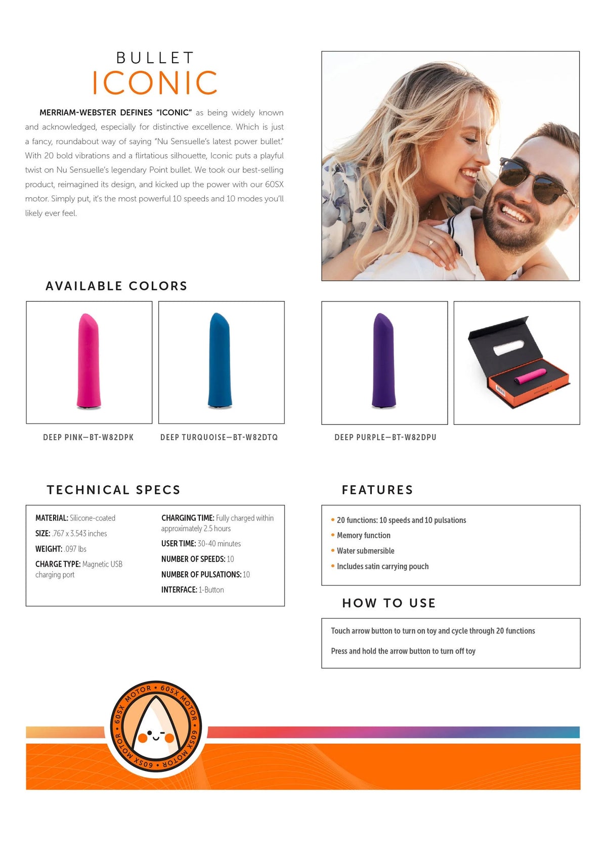 Beste vandaag nog: Iconic Bullet by NuSensuelle - bij Happytoys Sexshop: online sex shop for Feeling Happy & Easy 😊