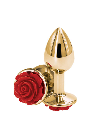Beste vandaag nog: Rose Buttplug Small by NS Novelties - bij Happytoys Sexshop: Toys for Feeling Happy & Easy 😊 - Rood - 18820 - RED