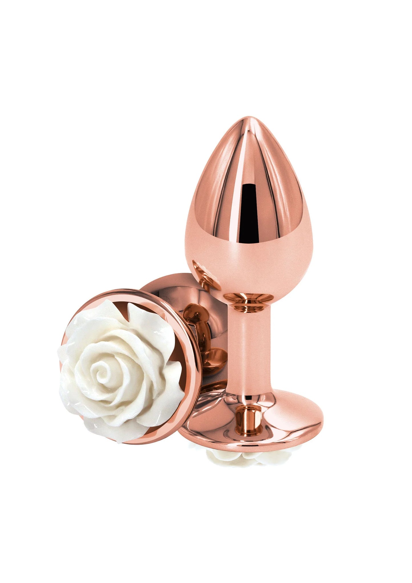 Beste vandaag nog: Rose Buttplug Small by NS Novelties - bij Happytoys Sexshop: Toys for Feeling Happy & Easy 😊 - Wit - 18820 - WHITE