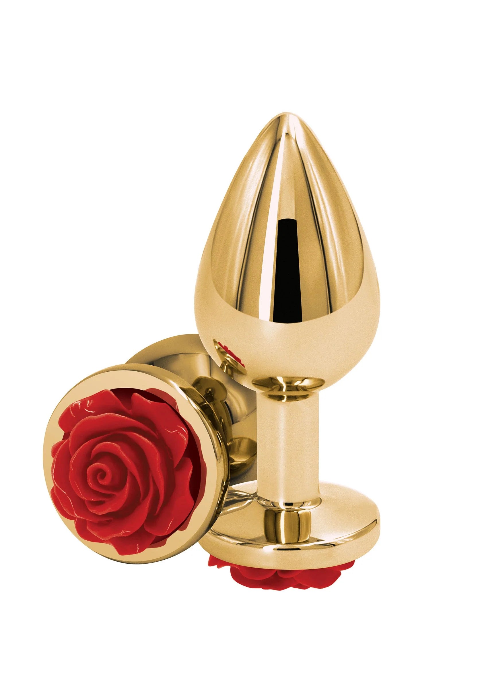Beste vandaag nog: Rose Buttplug Medium by NS Novelties - bij Happytoys Sexshop: online sex shop for Feeling Happy & Easy 😊 - Rood - 18821 - RED