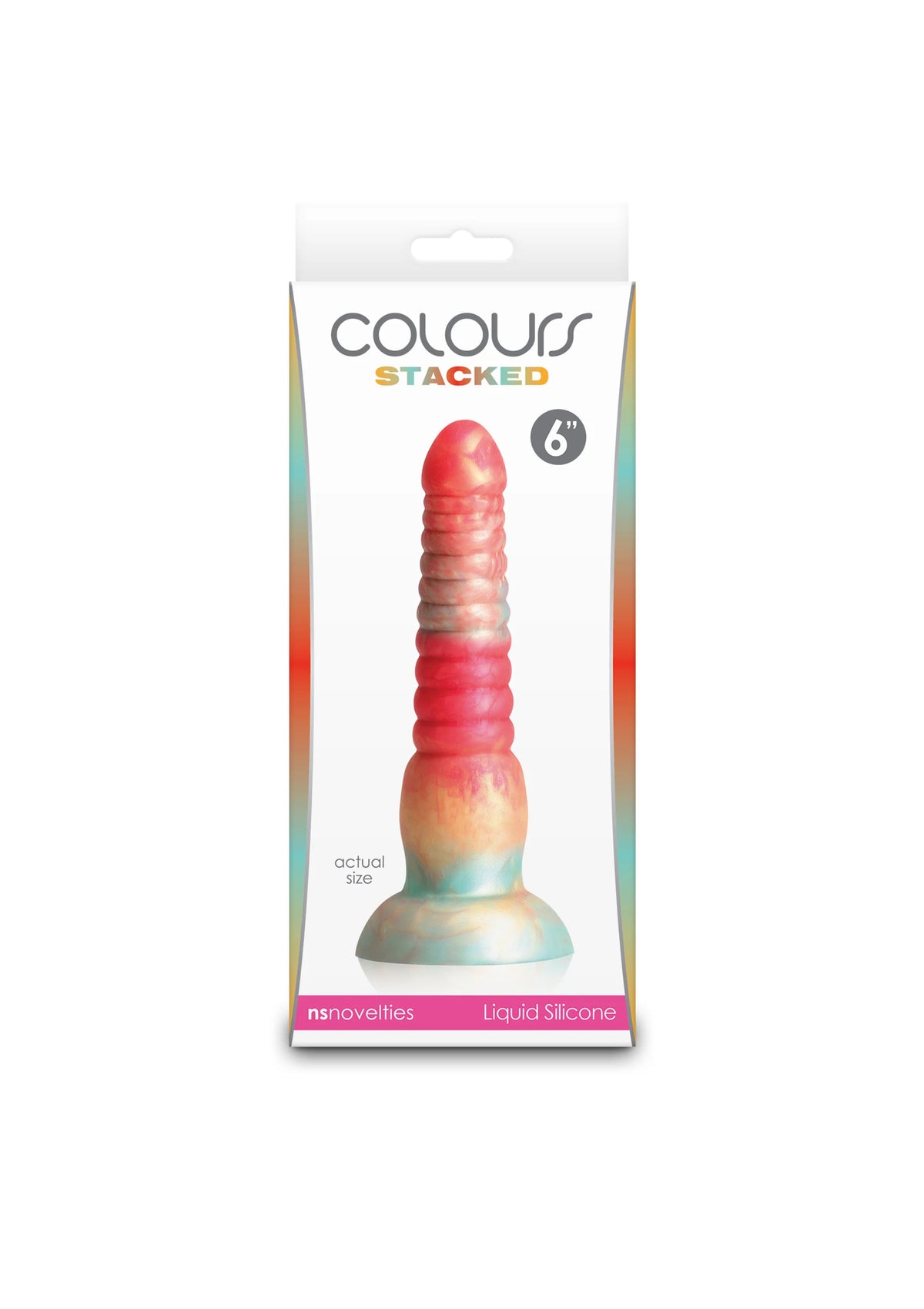 Beste vandaag nog: Stacked 6 inch Dildo Red by NS Novelties - bij Happytoys Sexshop: Toys for Feeling Happy & Easy 😊