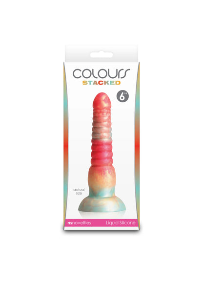Beste vandaag nog: Stacked 6 inch Dildo Red by NS Novelties - bij Happytoys Sexshop: Toys for Feeling Happy & Easy 😊