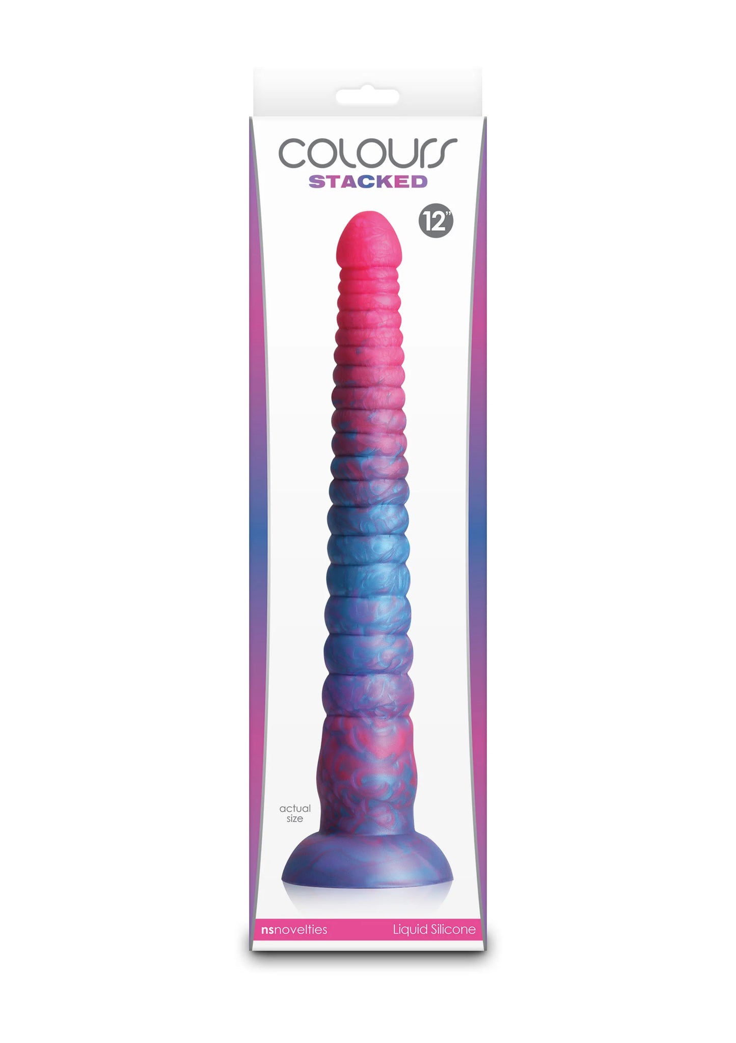 Beste vandaag nog: Stacked 12 inch Dildo Blue by NS Novelties - bij Happytoys Sexshop: Toys for Feeling Happy & Easy 😊