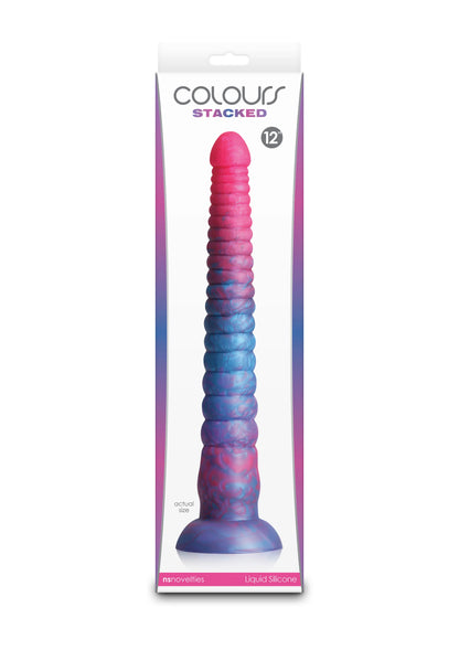 Beste vandaag nog: Stacked 12 inch Dildo Blue by NS Novelties - bij Happytoys Sexshop: Toys for Feeling Happy & Easy 😊
