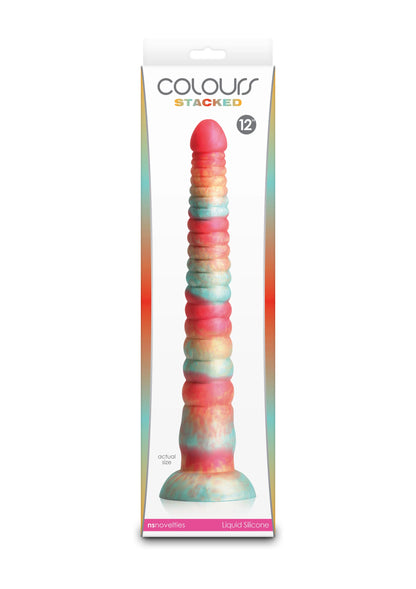 Beste vandaag nog: Stacked 12 inch Dildo Blue by NS Novelties - bij Happytoys Sexshop: Toys for Feeling Happy & Easy 😊
